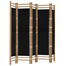 vidaXL Paravent Faltbar 200 cm Bambus und Canvas