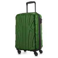 suitline Hartschalenkoffer Trolley 4-Rollen Cabin 55 cm / 34 l grün