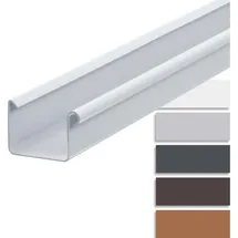 Inefa Dachrinne Kunststoff Kastenrinne 200 cm NW 68 Weiß