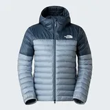 The North Face Damen Terra Peak Hoodie Jacke, Frost Grey/Granite Grey, XS