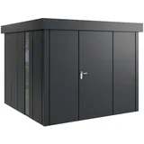 Hörmann Metall-Gerätehaus Juno JFD10 L-Sk 7016) 1-flg R F Flachdach
