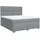 vidaXL Boxspringbett 180 x 200 cm Hellgrau