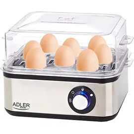 Adler AD 4486 8 Eier + Messbecher Schwarz