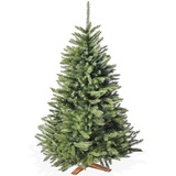 Künstlicher Weihnachtsbaum 220cm, in Premium Qualität mit Holzständer – Naturgetreu und mit dicht bestückten Zweigen – Künstliche Weihnachtsbäume