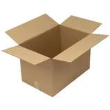 Jungheinrich PROFISHOP Wellpapp-Faltkarton 1-wellig, 590 x 390 x 390 mm, Qualität 1.30 C, braun