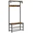 VASAGLE Garderobe Vasagle 32 x 80 x 178,5 cm Braun-Schwarz