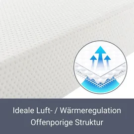 Juskys Paris 180 x 200 cm H3 weiß