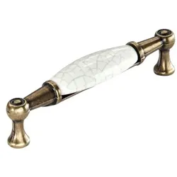 MB-Griff, Lysithea,B19x96mm,H27mm, Porzellan, hellbeige, gesprenkelt