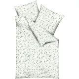 KAEPPEL Leaf Allover Floral Grün 135 x 200 cm + 80 x 80 cm