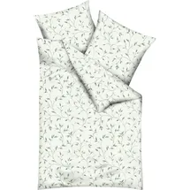 KAEPPEL Leaf Allover Floral Grün 135 x 200 cm + 80 x 80 cm