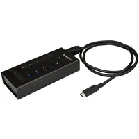 Startech StarTech.com USB Hub 7 Port - Metall - USB-A zu 3x USB-C und 1x USB-C - USB 3.0 - 5GBit/s - Industrieller USB Hub - USB Hub mit Typ C (HB30C5A2CST)