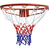 vidaXL Basketballkorb-Set Hangring mit Netz Orange 45 cm