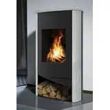 Kaminofen N-Line Nevada raumluftunabhängig schwarz / Naturstein 5kW