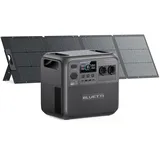 BLUETTI Elite 200 V2 Solar Generator (2025 Neu) mit 200W Solarpanel, 2073,6Wh Tragbare Powerstation mit 2 2600W AC Ausgängen, 17 Jahre Lebensdauer LiFePO4 Notstrom für Camping, Off-grid, Stromausfall