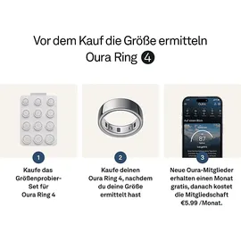 Oura Ring 4 Größe 13 - 69,5 mm Silver