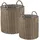 Beliani Blumenkorb 50 x 48 x 41 cm Braun