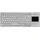 Active Key Industry 4.0 Compact Ultraflat Touchpad Keyboard USB Light Grey (DE, Kabelgebunden), Tastatur, Grau, Weiss