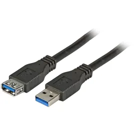 EFB-Elektronik USB-A auf USB-A 3 m Schwarz