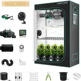 Mars Hydro TSL2000 Growzelt Komplettset,LED Vollspektrum Dimmbar Grow Set