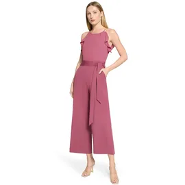Vera Mont Overall VERA MONT "Damen mit Volant", Damen, Gr. 38, Normalgrößen, sweet bloom, Obermaterial: 95% Polyester, 5% Elasthan, festlich, figurumspielend, amerikanischer Ausschnitt, Overalls Overall, Bindeband