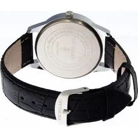 Excellanc Herrenuhr mit Band aus Kunstleder