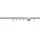MYDECO ondeco Gardinenstange auf Maß 20mm Cap 1-lauf Vorhangstange Wandträger 6,5cm Stilgarnitur mit Ringen für Vorhänge Edelstahl-Optik 120cm