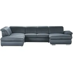 Kollektion Kraft Wohnlandschaft mit verschiedenen Funktionen Amanda ¦ blau ¦ Maße (cm): B: 379 H: 85 T: 260.0