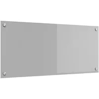 VidaXL Küchenrückwand Hellgrau 90x40x0,6 cm Hartglas