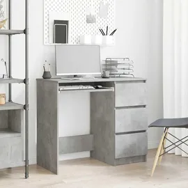vidaXL Schreibtisch Betongrau 90x45x76 cm Holzwerkstoff