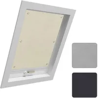 Woltu Thermo Dachfenster Rollo ohne Bohren Sonnenschutz Verdunkelungsrollo mit