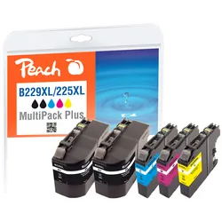 Peach Spar Pack Plus Tintenpatronen, kompatibel zu Brother LC-229XLVALBP