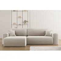 Kaiser Möbel Ecksofa mit Schlaffunktion L-förmiges Sofa Capri Stoff
