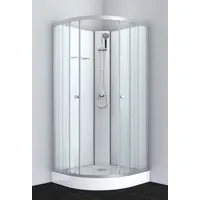 DM-San Duschmeister Komplettdusche 80x80x203 silber.. - Duschkabine