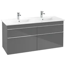 Villeroy & Boch Waschtischunterschrank 4 Auszüge 125,3 x 59 x 50,2 cm Glossy Grey