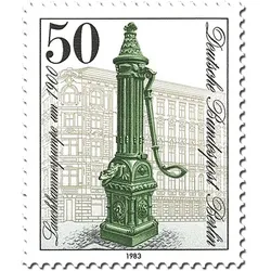 Briefmarkensatz Berlin "Historische Straßenpumpen", Mi.-Nr. 689-692