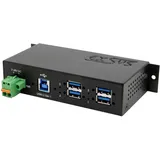 Exsys EX-1185HMVS-2 4-Port Metall USB 3.2 Gen1 mit 15KV ESD Überspannungs-Schutz