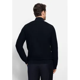Olymp "OLYMP Casual Strick, Sweatjacke", Herren, Gr. XL, schwarz (marine), 100% Baumwolle, Sweatjacken Sweatjacke