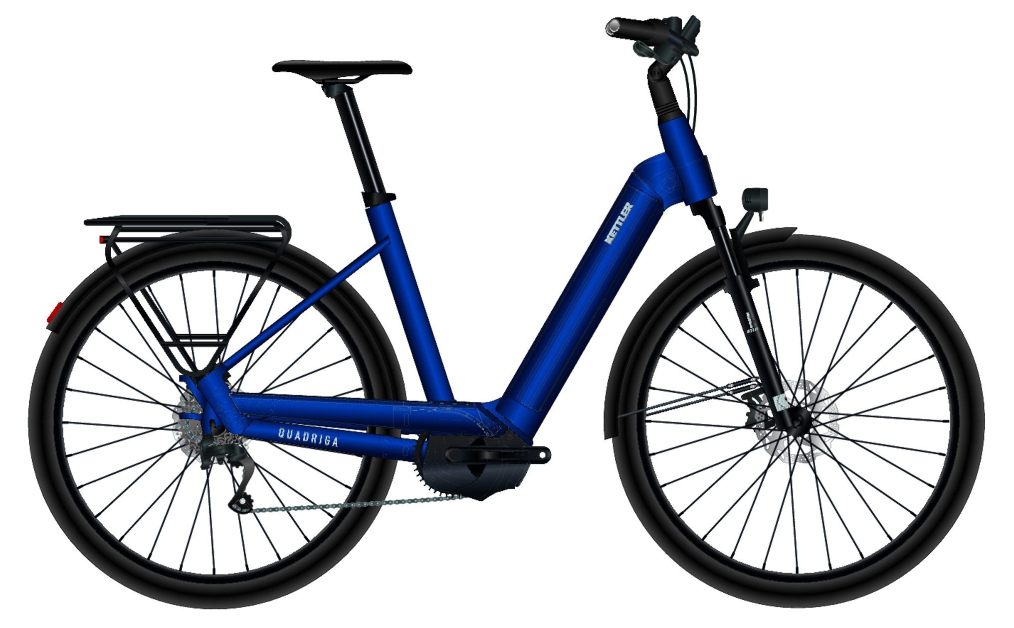 Kettler Quadriga CX10 LG Bosch 625Wh Elektro Trekking Bike Dark Blue shiny | 28" Wave 43cm