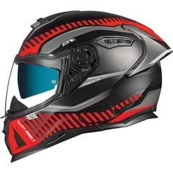 Nexx SX.100R Skidder Helm, zwart-rood, XS Voorman