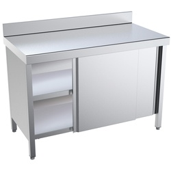Tisch mit türen 2 türen 2 regale - 2000x600x850 mm - 10206PMF Eurast