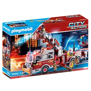 Playmobil City Action Feuerwehr-Fahrzeug: US Tower Ladder 70935