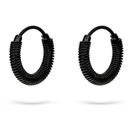 Liebeskind Berlin Creolen Twist Edelstahl Schwarz unisize