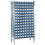 NORDWEST Handel AG Lager Steckregal H2000xB1000xT300mm Anbauregal 14 Stahlböden 112 x 1
