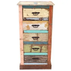 Kommode Retro 60x120x45 aus recyceltem Mangoholz