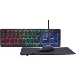Gembird KBS-UML-01 - Set aus Tastatur, Maus und Mauspad
