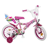 14 Zoll Kinder Mädchen Fahrrad Kinderfahrrad Pink Rad Bike Fantasy