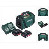 Metabo AK 18 Multi Akku Kompressor 18 V 11 bar + 2x Akku 2,0 Ah + Ladegerät