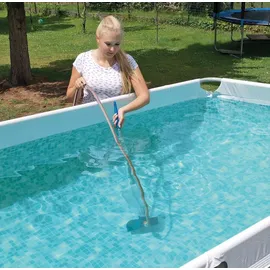 Happy People Poolpflegeset 5-teilig mit Kescher & Bodensauger