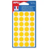 APLI agipa 111844 Markierungspunkte, Durchmesser: 15 mm, rund, gelb