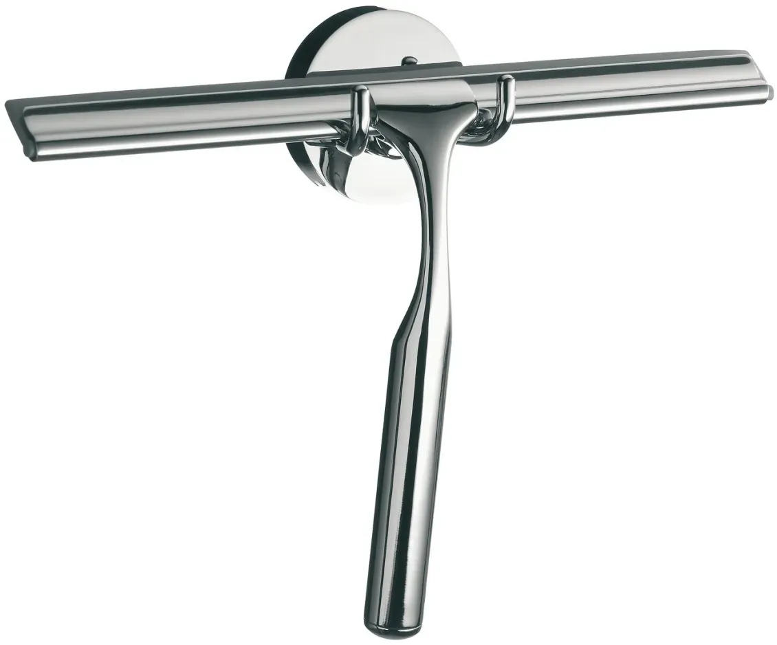 emco system 2 Duschwischer mit Wandhalter ung, chrom mit Ersatz-Gummilippe, 353400100 353400100